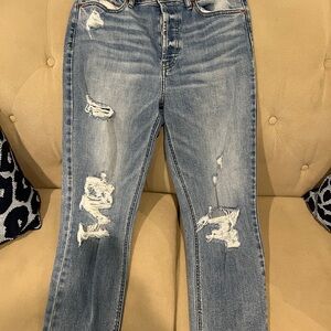 Distressed Blue Women's Jeans